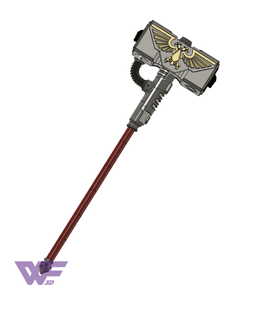 Thunder Hammer Cosplay Prop 3d model