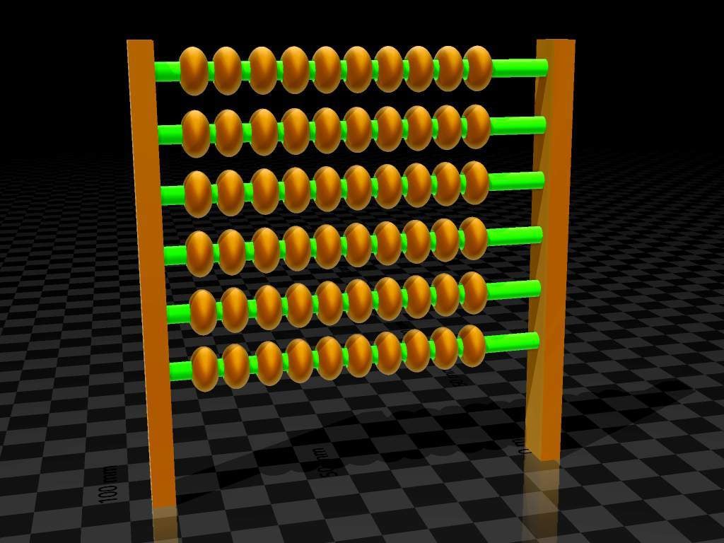print in place ABACUS 3d model