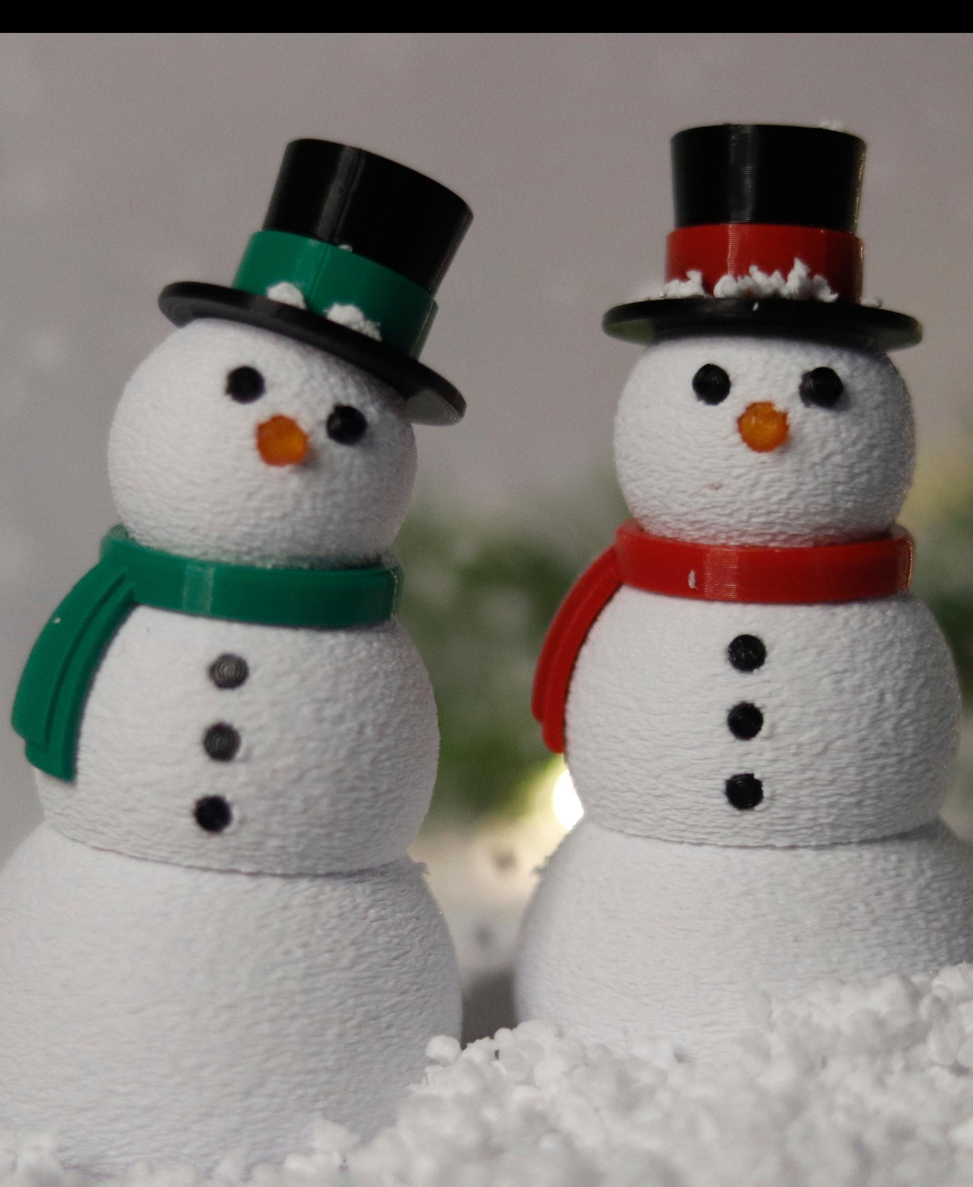 Articulated Snowman Fidget - Merry Christmas - 3d model