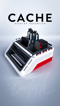 CACHE | Modern Modular Desk Organizer by iRcustom 3d model