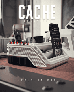 CACHE | Modern Modular Desk Organizer by iRcustom 3d model