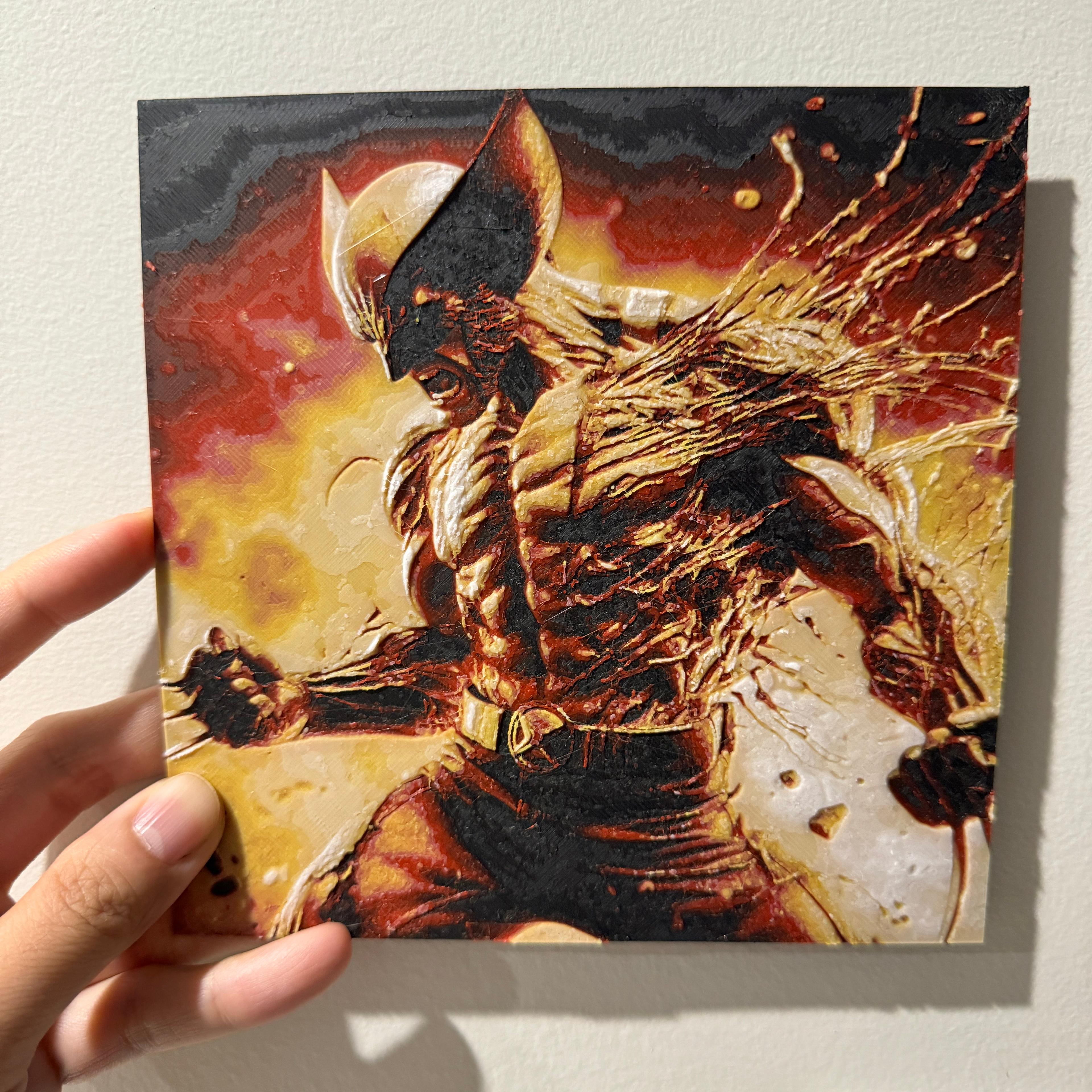 Wolverine (Paid) - HueForge Print 3d model