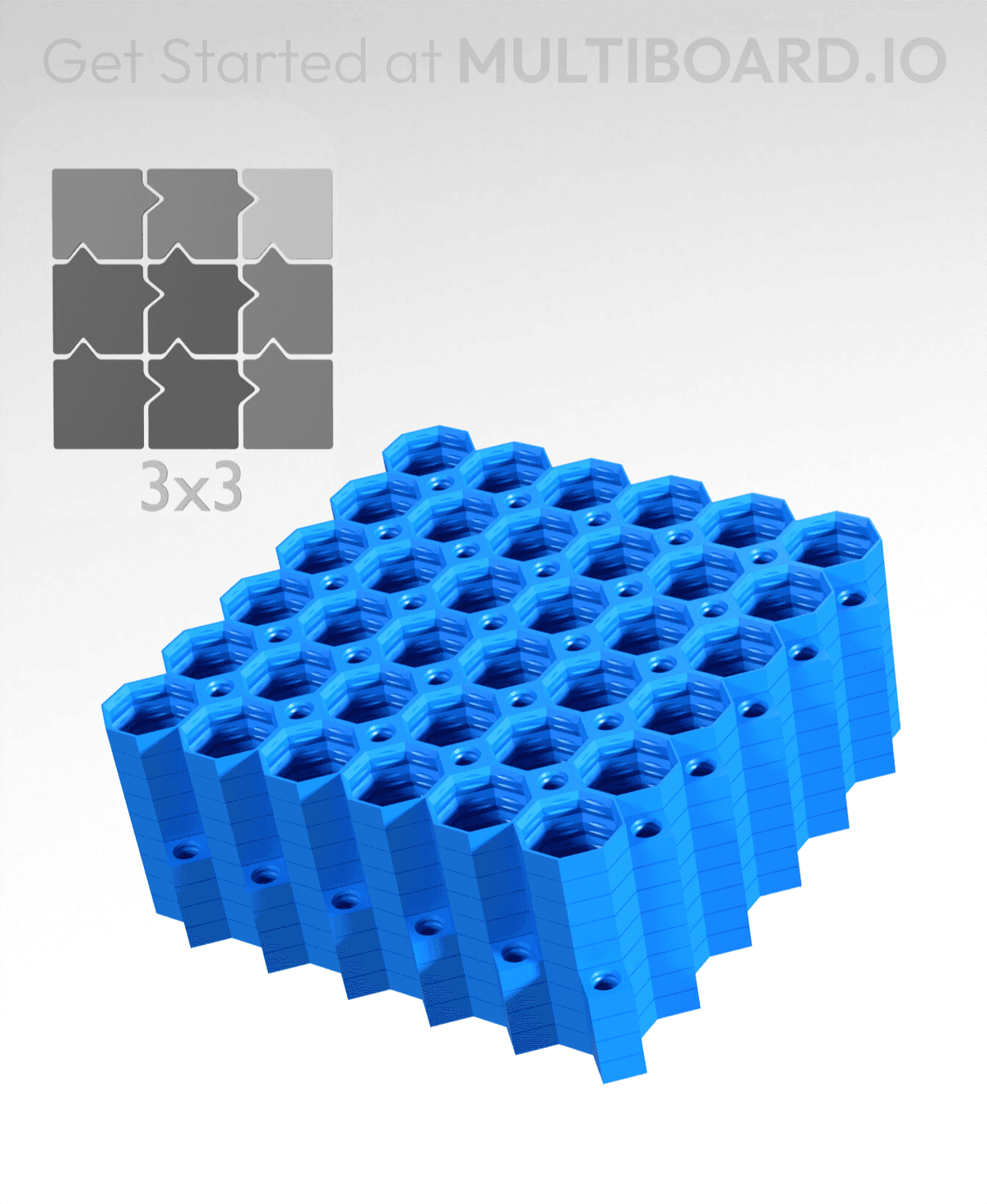 Multiboard Stack 6x6 Tiles - 3x3 Board - Ironing Stack - 3D model by Multiboard on ...