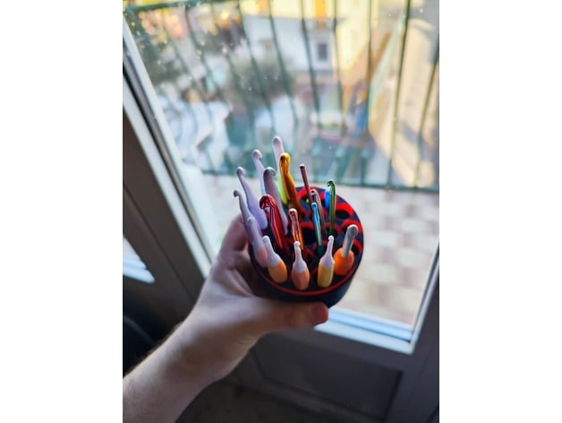 Crochet hooks holder 3d model