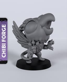 Gryphon Chibi - With Free Dragon - 5e DnD Inspired for RPG and Wargamers 3d model