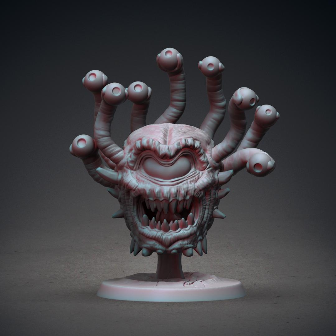 Eye Nightmare Miniature (Pre-Supported) 3d model