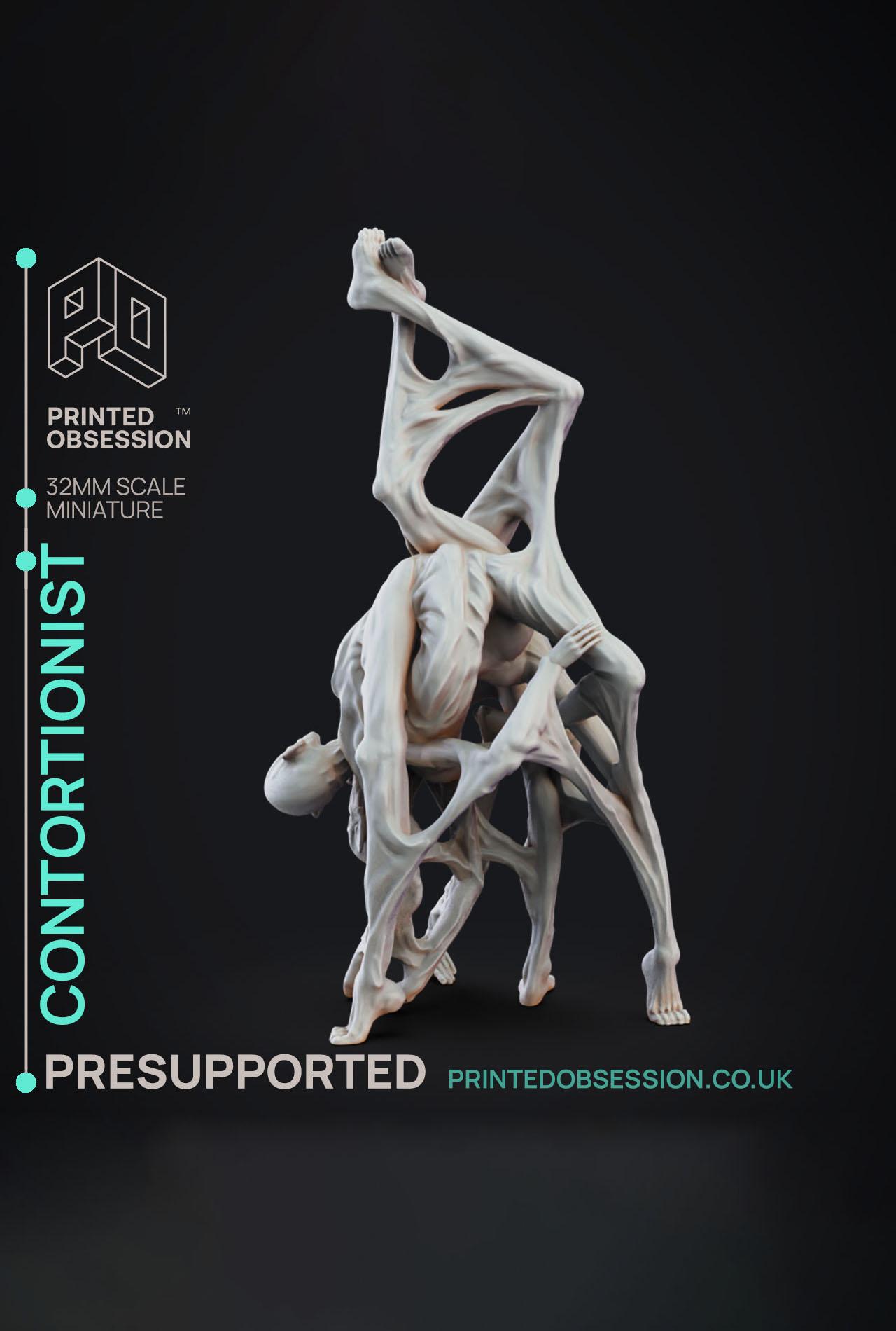 Contortionist - Circus of Horrors - PRESUPPORTED - 32mm Scale 3d model