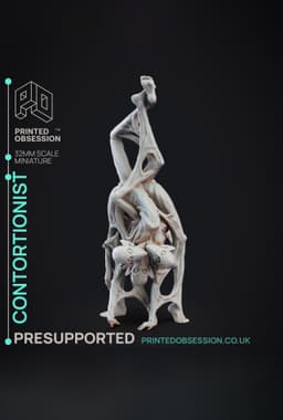 Contortionist - Circus of Horrors - PRESUPPORTED - 32mm Scale 3d model