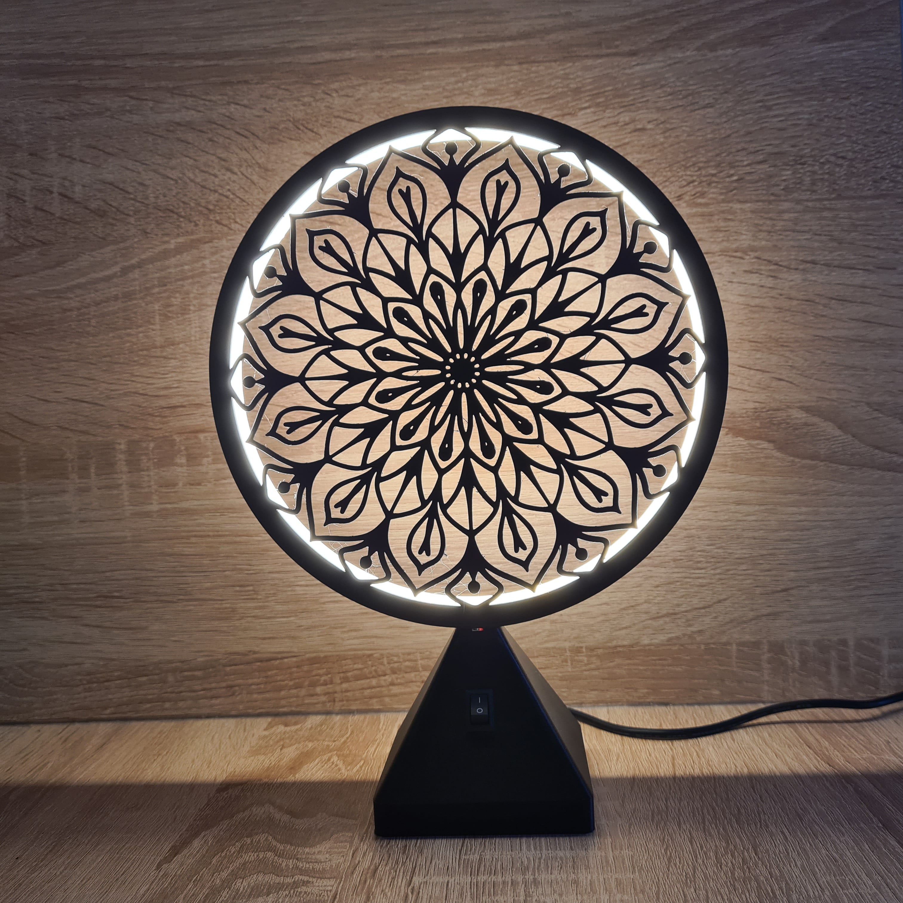 Ring LED Lamp - Set 7 - 10 interchangeable faces 3d model