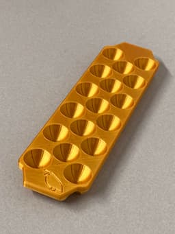 17 Quail Egg Tray with handles 3d model