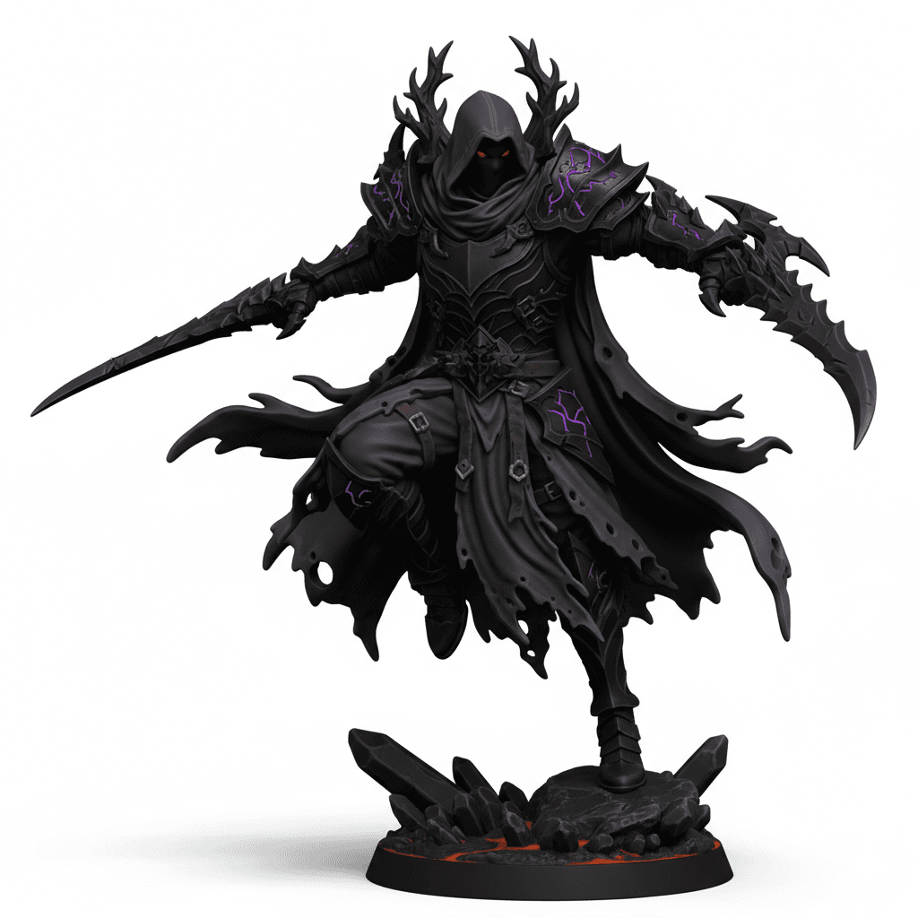 Shadow Monk Bladed Gauntlets Detailed Printable STL 3d model