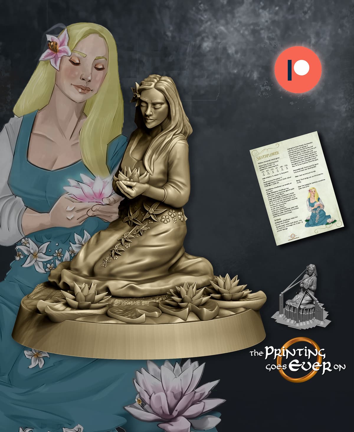 Silverflower 3d model