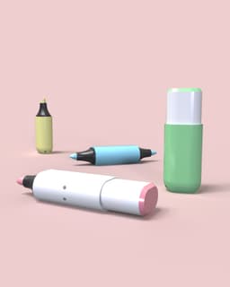 Marker Fidget Clickers Keychain 3d model