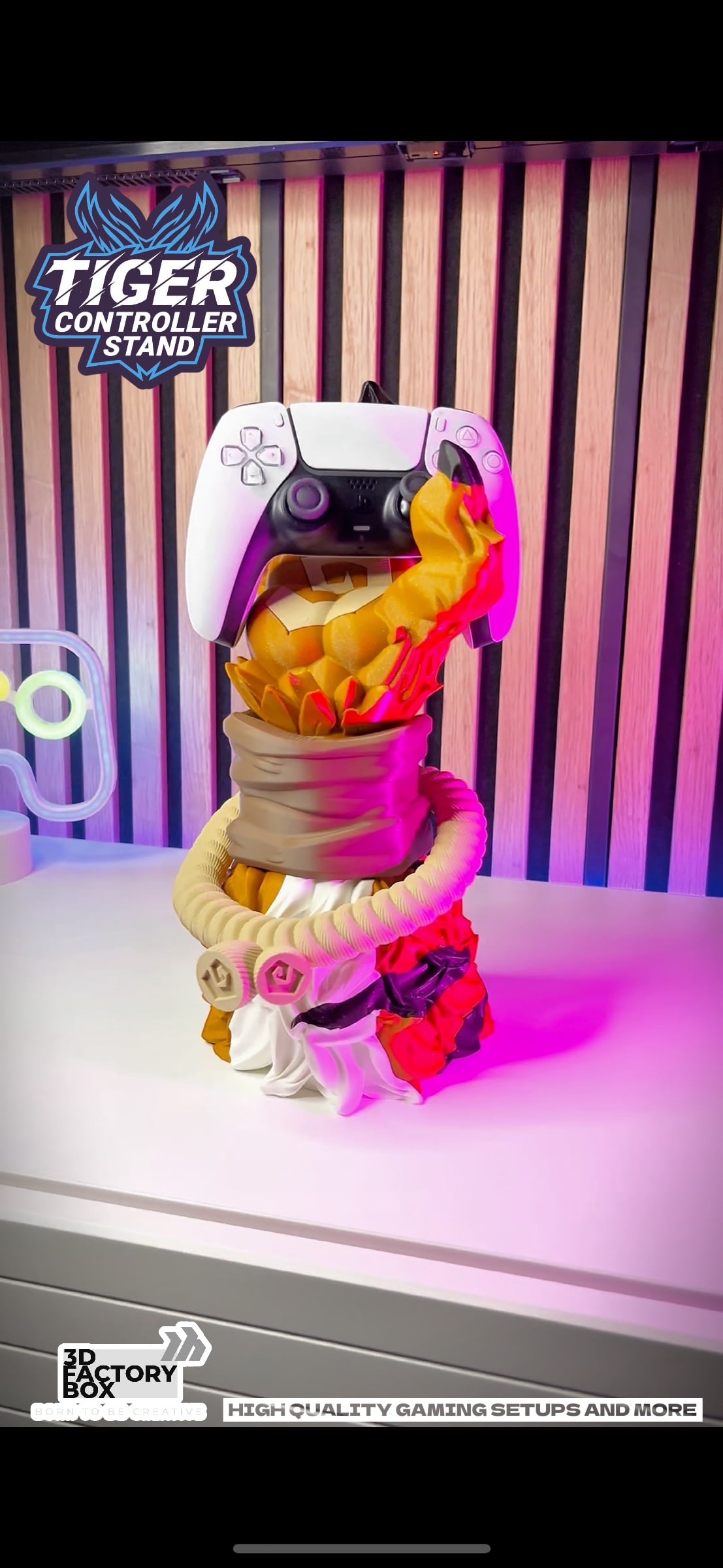 Tiger Warrior Controller Stands 3d model