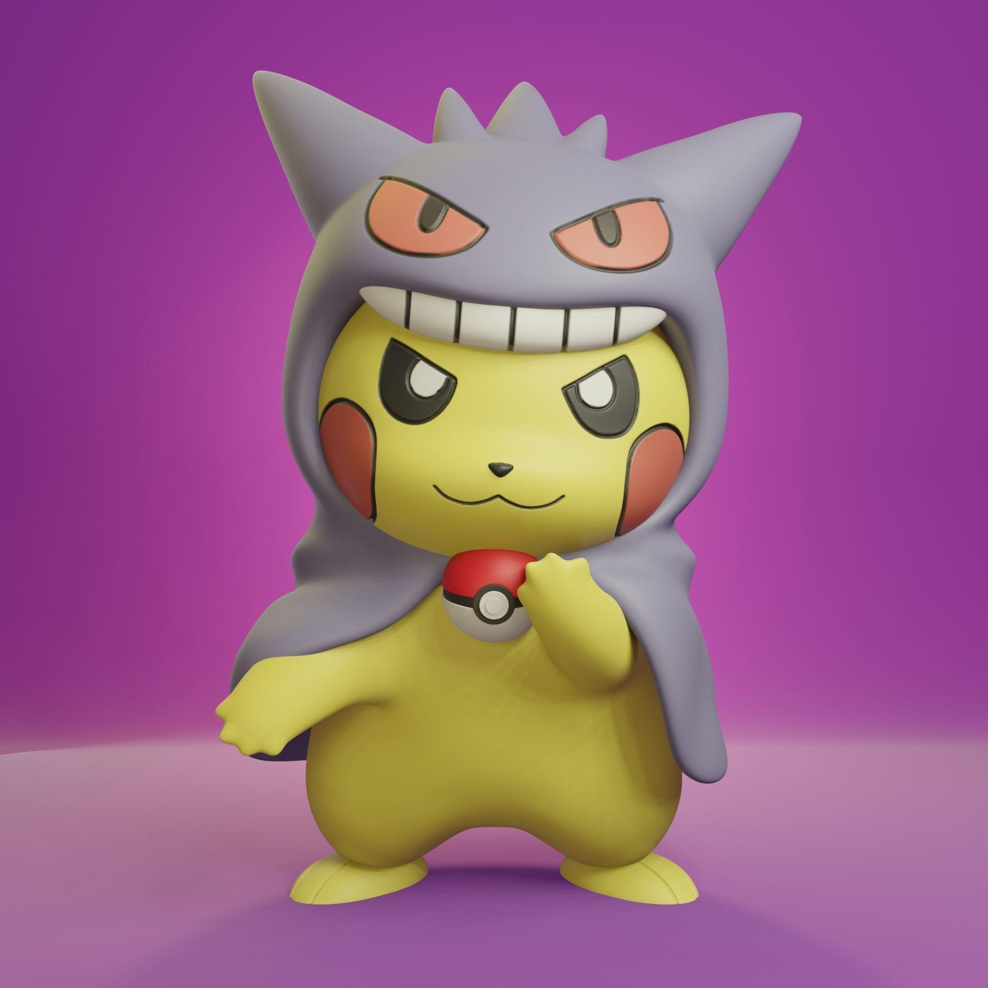 Cosplay Pikachu - Gengar 3d model