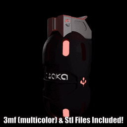 Cyberpunk 2077 Full Grenade Bundle V4 / Military Airsoft Cosplay 3mf 3d print 3d model