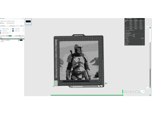 HueForge Mandalorian 3d model