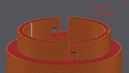 Better Spool Holder for YOOPAI Enclosure 3d model