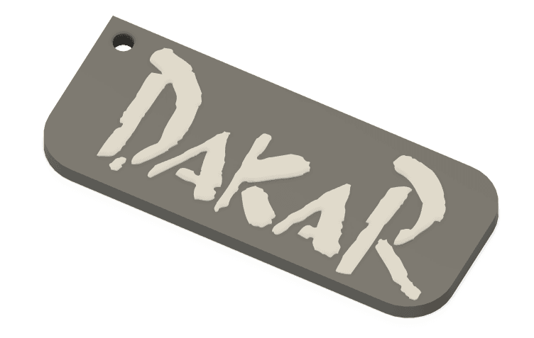 Keychain: Dakar III 3d model