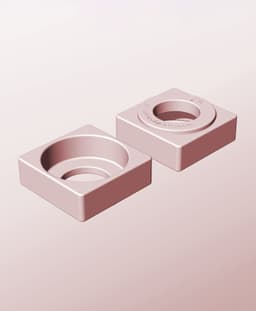 CS68-25-P Modular Stacking pierced container for home decor 3d model