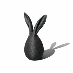 ABSTRACT BUNNY SCULPTURE / ABSTRACT EASTER DECOR / MINIMAL EASTER DECOR / MODERN HOMEDECOR 3d model