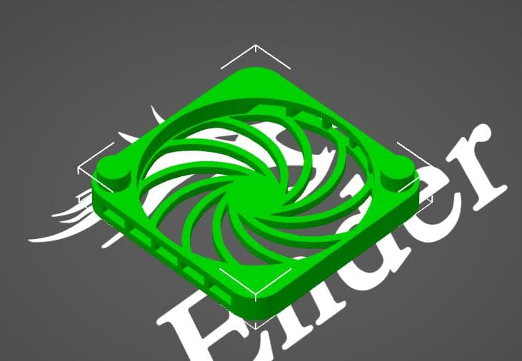 Fan Grill For the 4040 Fan from my ender 3 3d model