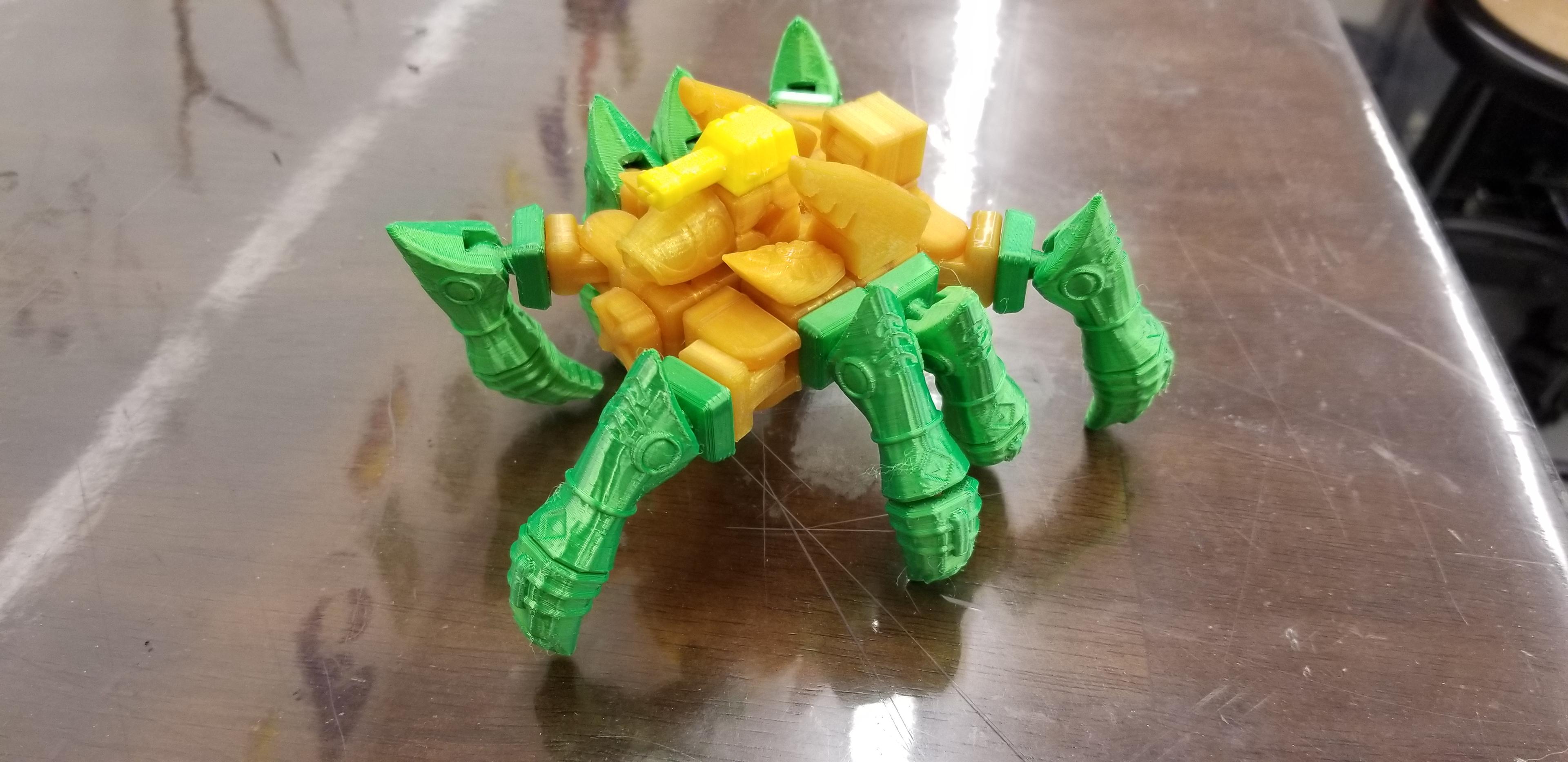 PrintABlok SpiderMech Articulated Mech  Toy 3d model