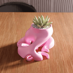 Biomorphic Organic Tree Root Planter 3d model