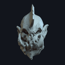 Krogar Ironfang v2 Action Figure Head 3d model