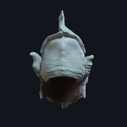 Krogar Ironfang v2 Action Figure Head 3d model