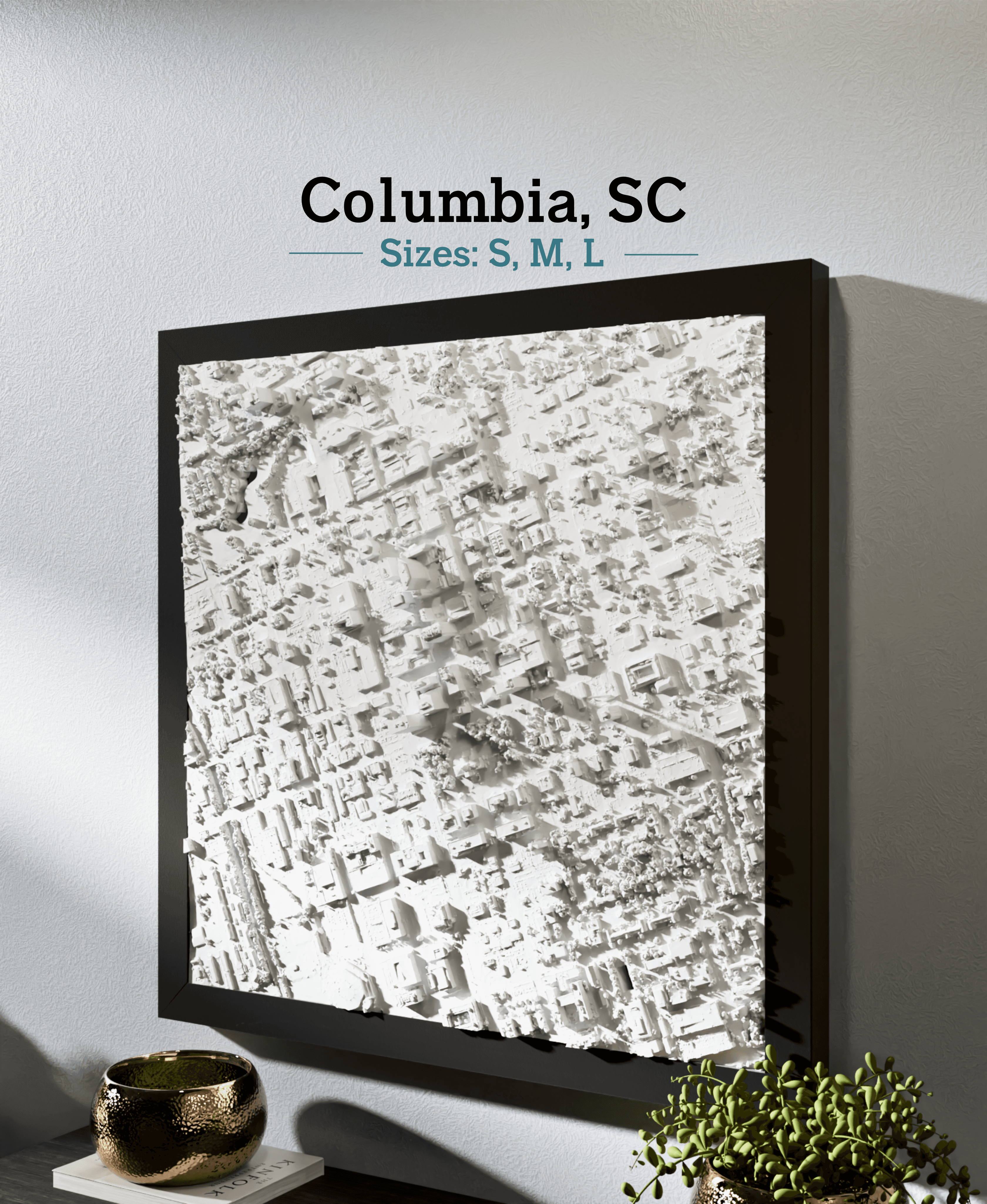 Columbia, SC - S, M, & L 3d model