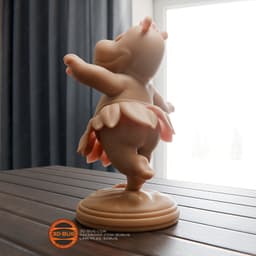 Stylized Hawaiian Hippo 3d model