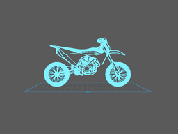 Husqvarna - 701 Wall Art 3d model