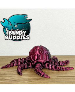 Octopus Splash / Squid Articulated / Print-in-Place Creature / Cute Tentacle Beast / Water Animal 3d model