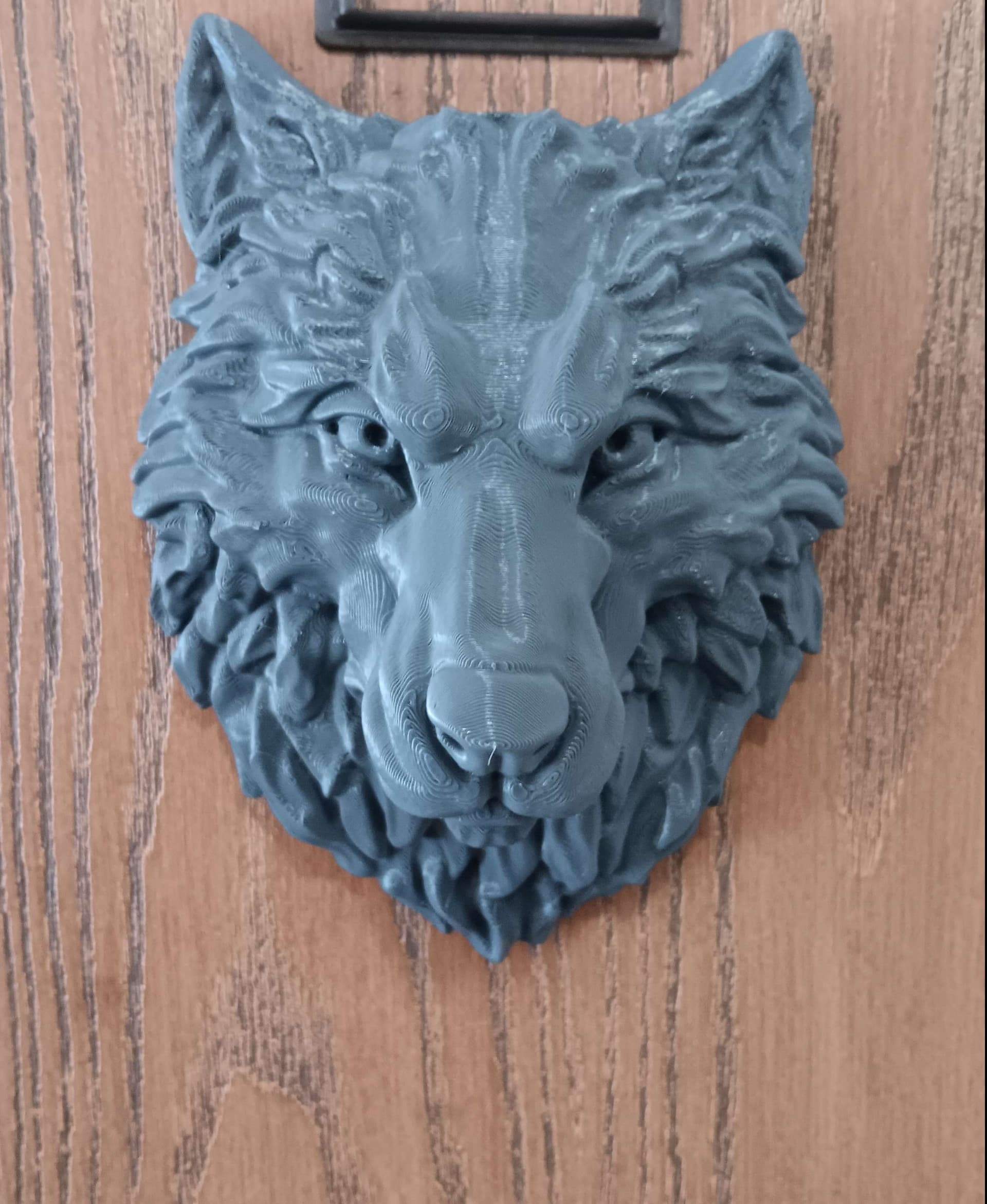Printed in Sliceworx Engineers Gray. I put it on my apartment door. No amazon can put my orders in the right spot lol.