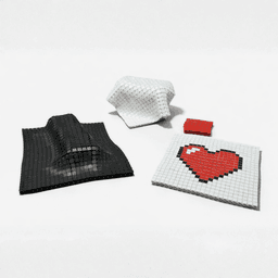 PIXEL ART CHAINMAIL - FABRIC MATS CUSTOMIZATION (UPDATED VERSION) / PIXEL CUSTOMIZATION 3d model