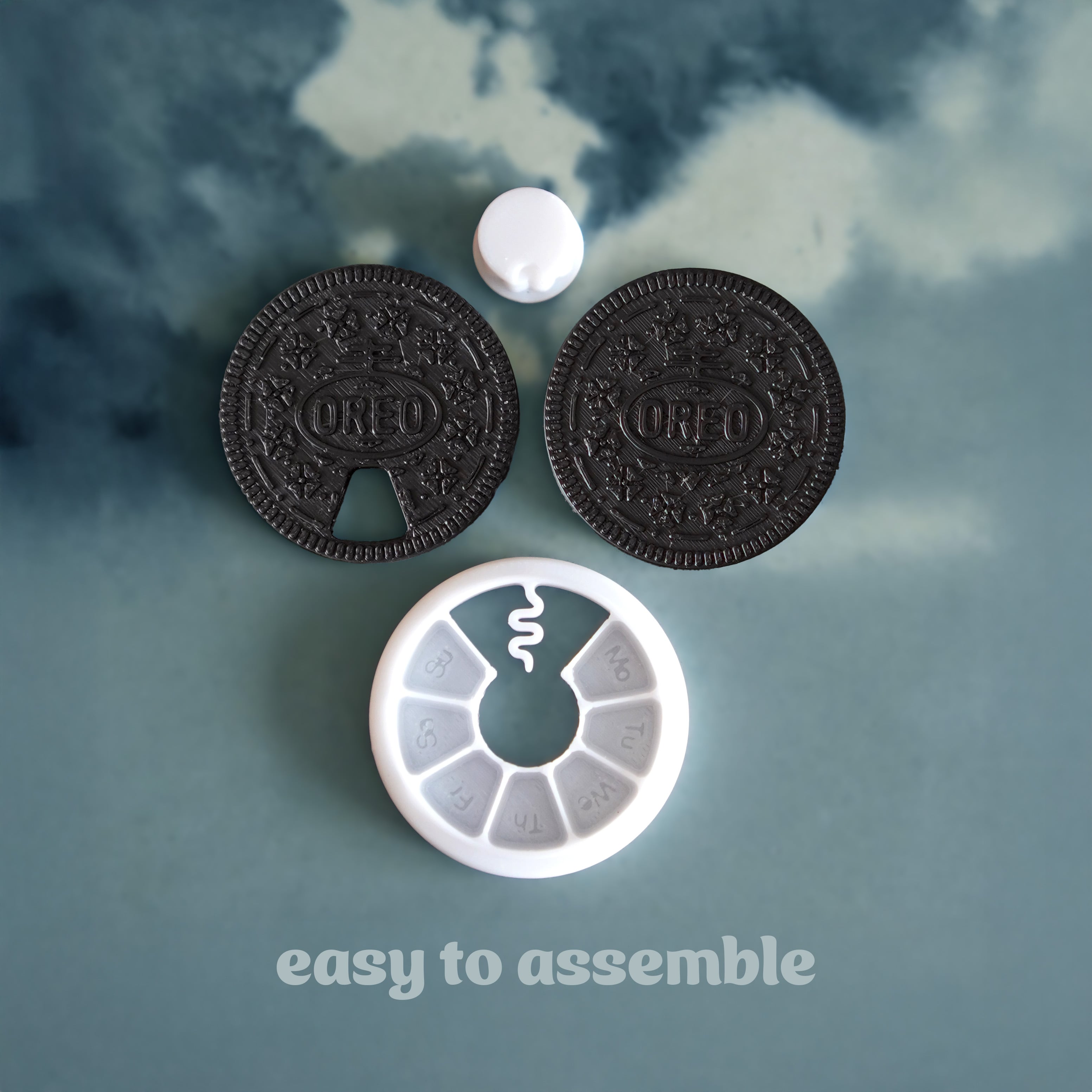 Mini Fidget Pill Organizer 3d model
