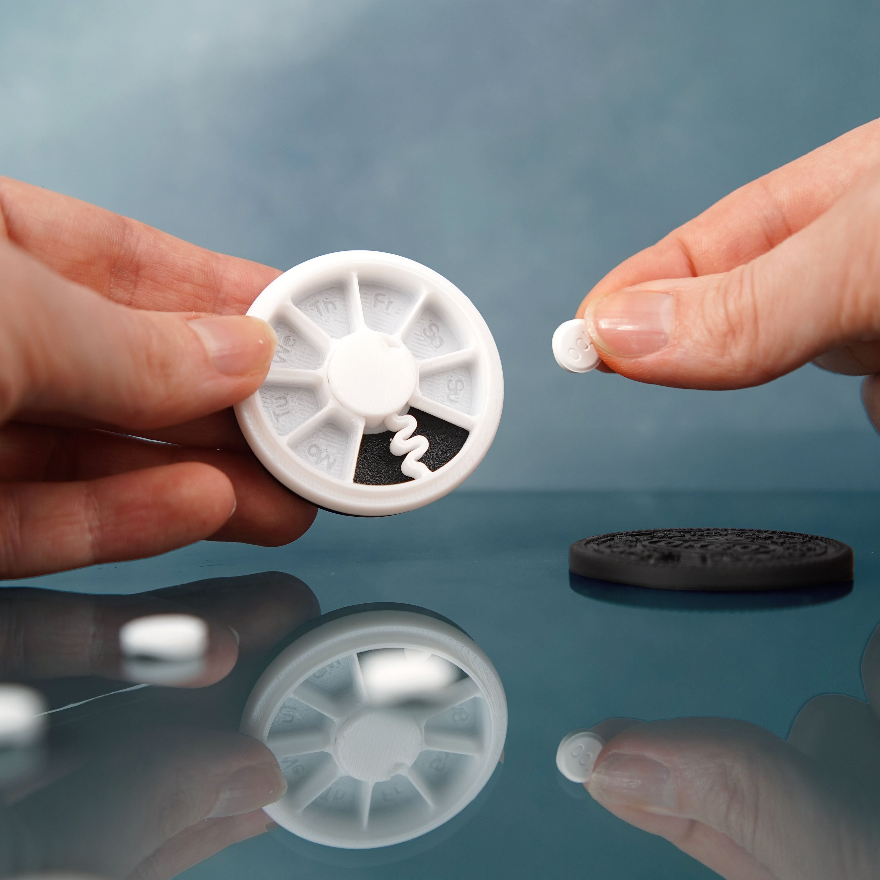 Mini Fidget Pill Organizer 3d model