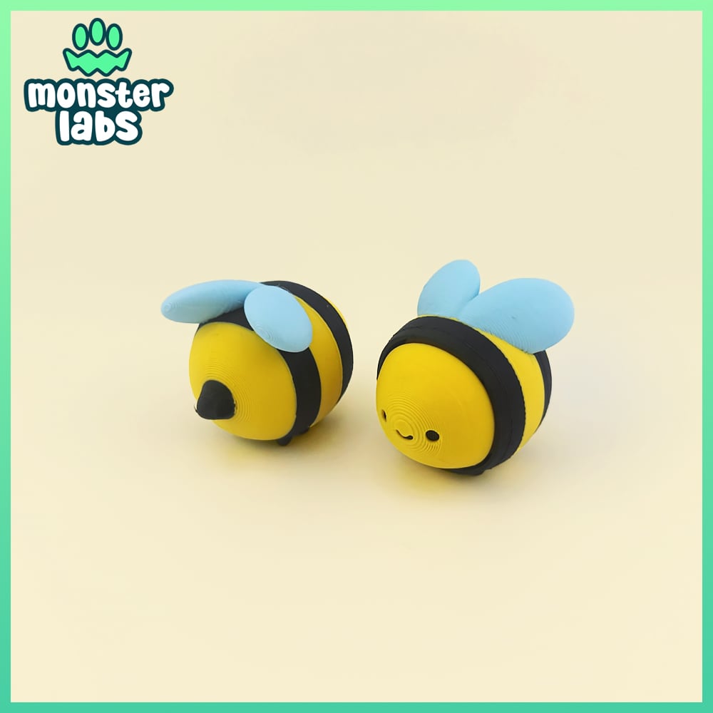 Bee Fidget Clicker Keychain Bundle 3d model