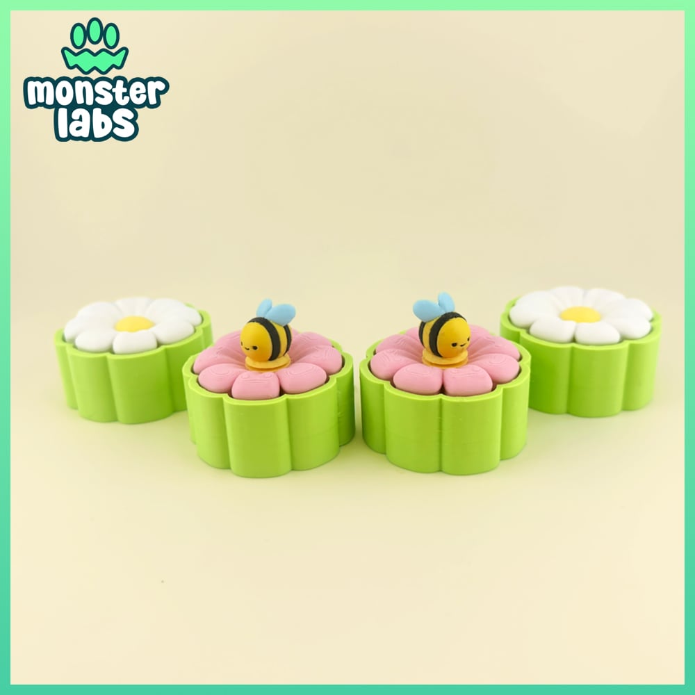 Bee Fidget Clicker Keychain Bundle 3d model