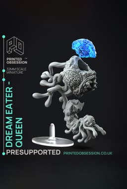 Dream Eater Queen - Weird Shores - PRESUPPORTED - Illustrated and Stats - 32mm scale 3d model
