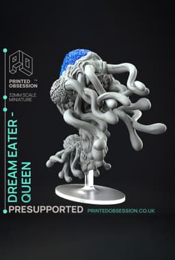 Dream Eater Queen - Weird Shores - PRESUPPORTED - Illustrated and Stats - 32mm scale 3d model