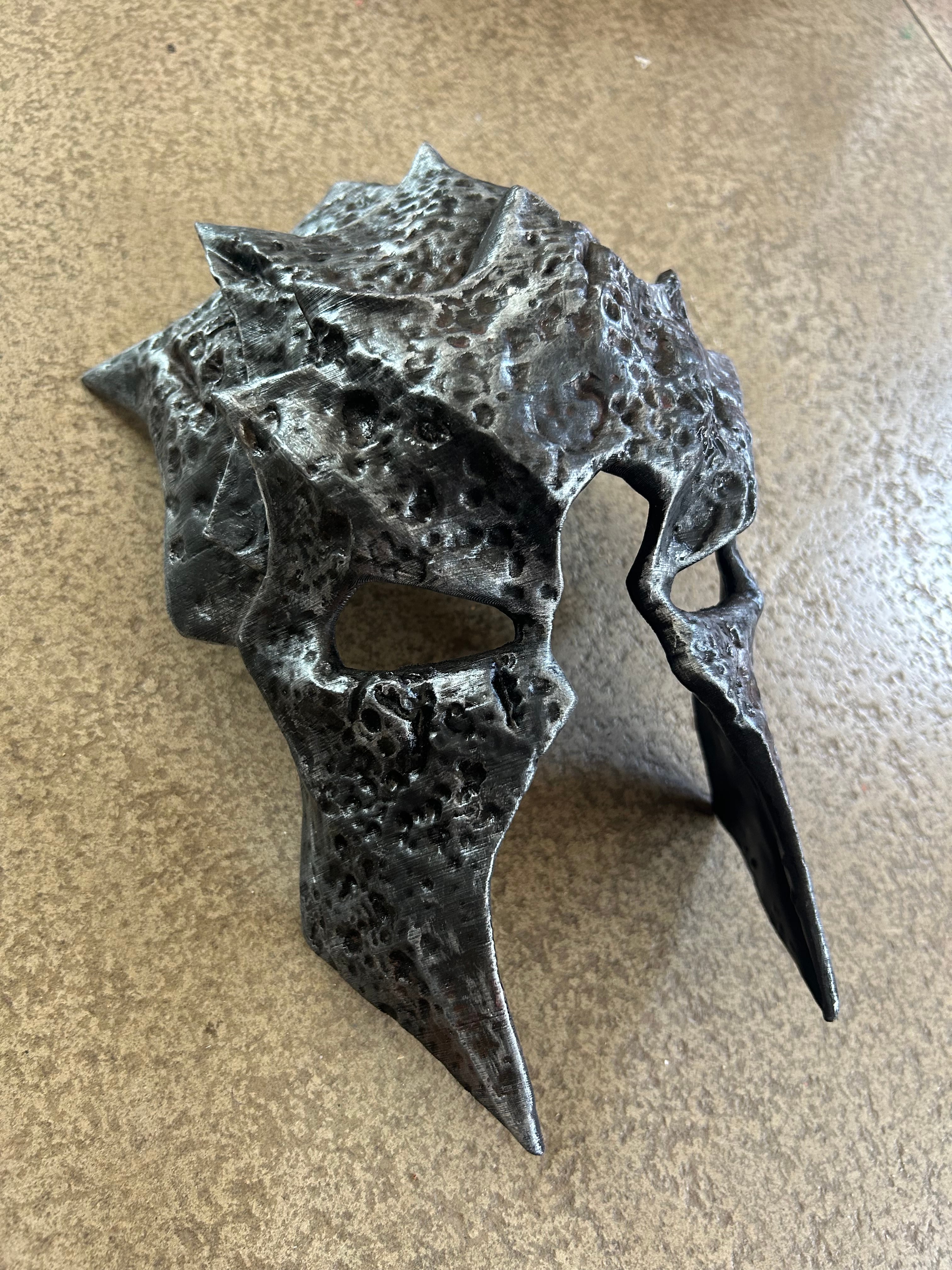 Spiked Orc Battle Helmet Prop 3d model