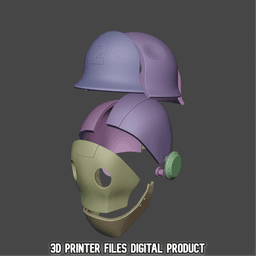 G.I. Robot Cosplay Helmet/Mask Outfit Creature Commandos 3d model