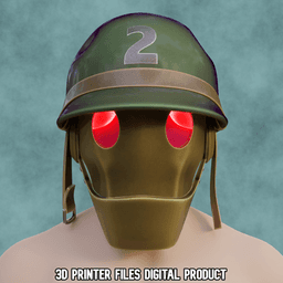 G.I. Robot Cosplay Helmet/Mask Outfit Creature Commandos 3d model