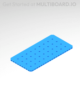 10x5 MU - Small Thread MU - MultiBoard Plate 3d model