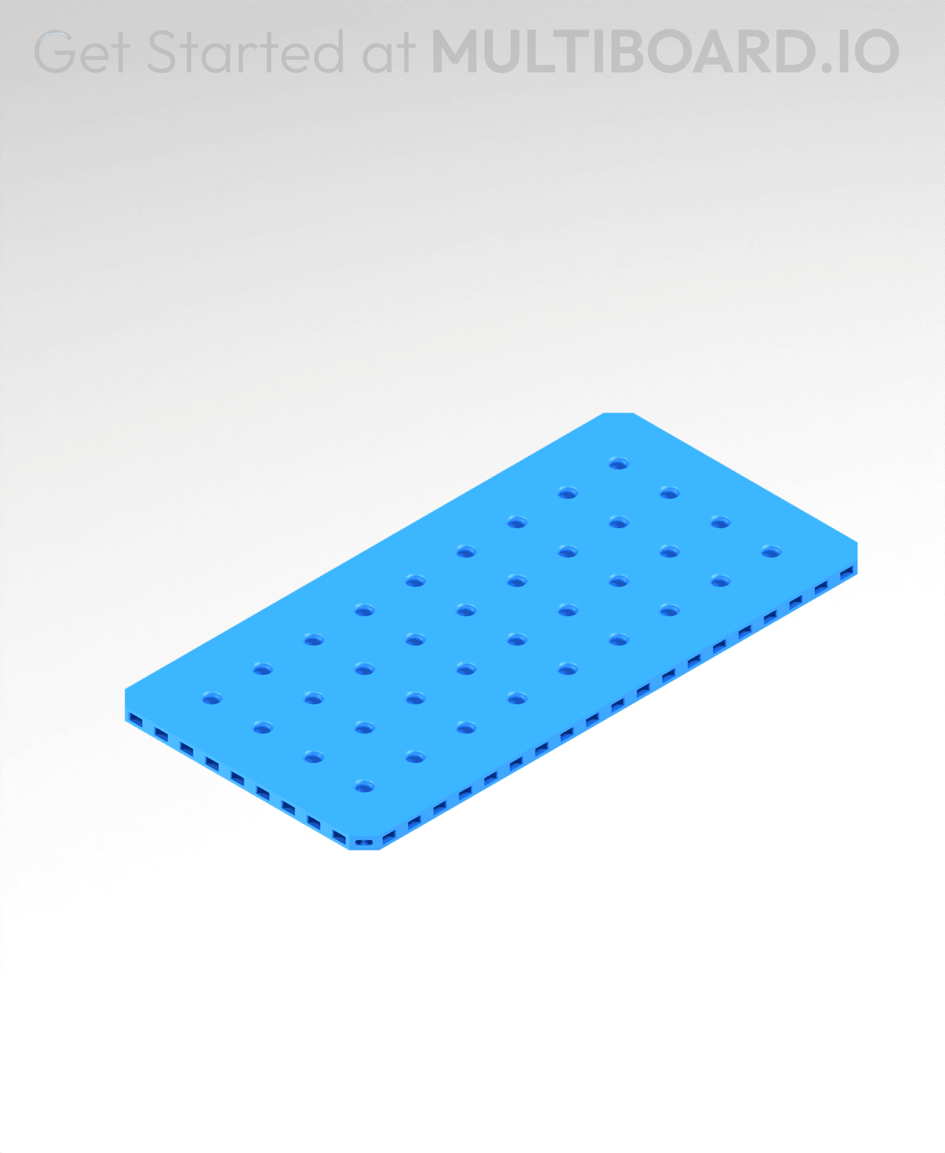 10x5 MU - Small Thread MU - MultiBoard Plate 3d model