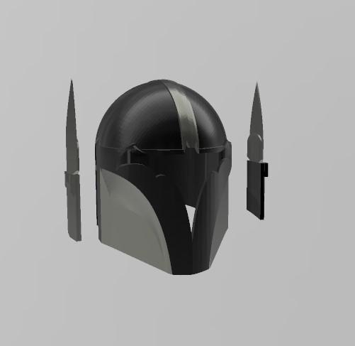Batman Mandalorian Helmet(Batmando) 3d model