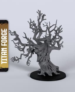 Bad Tree - With Free Dragon Warhammer - 5e DnD Inspired for RPG and Wargamers 3d model