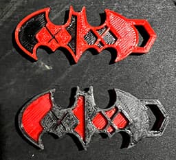 Harley Quinn Batman Symbol Keychain 3d model